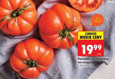 Pomidor karbowany na wagę promocja w Biedronka
