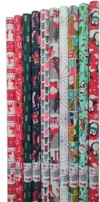 Papier ozdobny Canpol papier laminowany błyszczący wym. 200 x 70 cm, różne wzory promocja w Makro