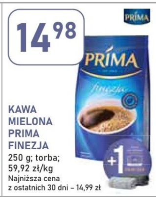 Kawa mielona Prima finezja promocja w Stokrotka