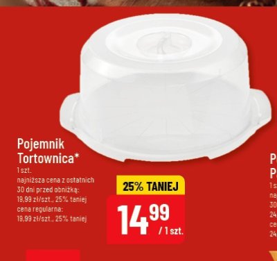 Pojemnik Tortownica promocja w POLOmarket