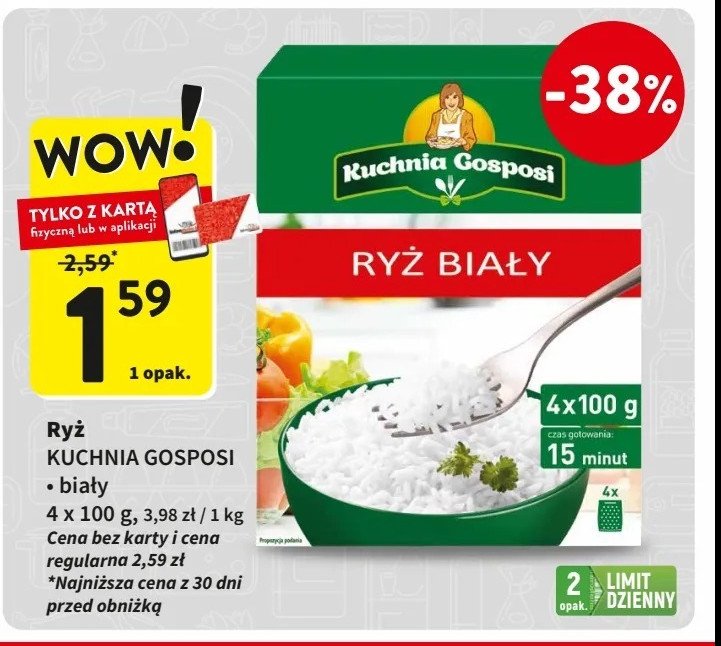 Ryż biały Kuchnia gosposi promocja w Intermarche