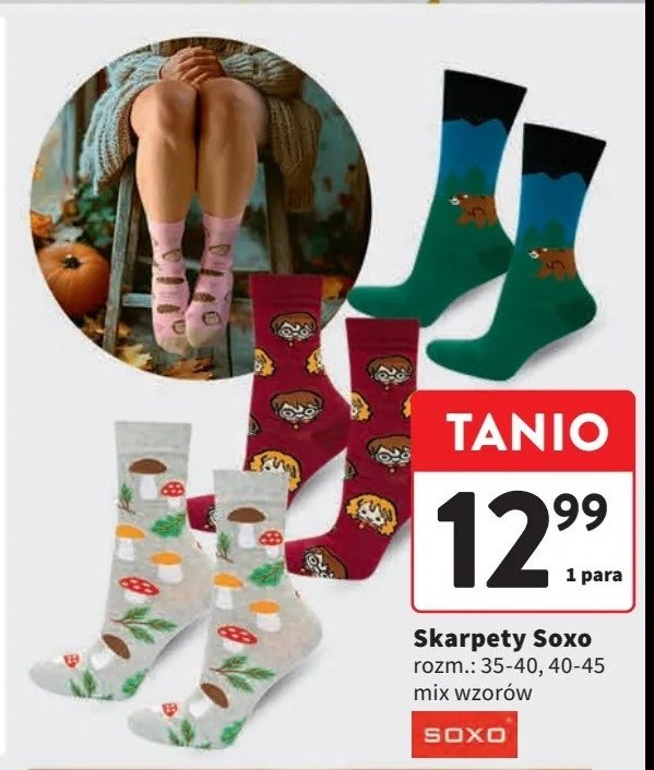 Skarpety damskie 35-40 Soxo promocja