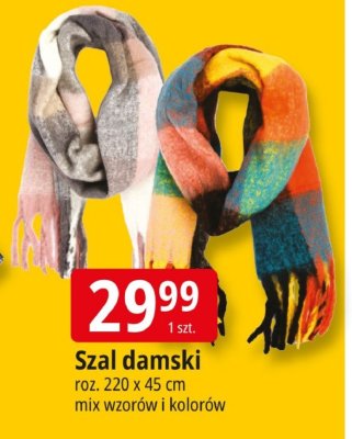 Szal damski roz. 220 x 45 cm promocja w Leclerc