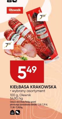 Kiełbasa krakowska promocja w Chata Polska