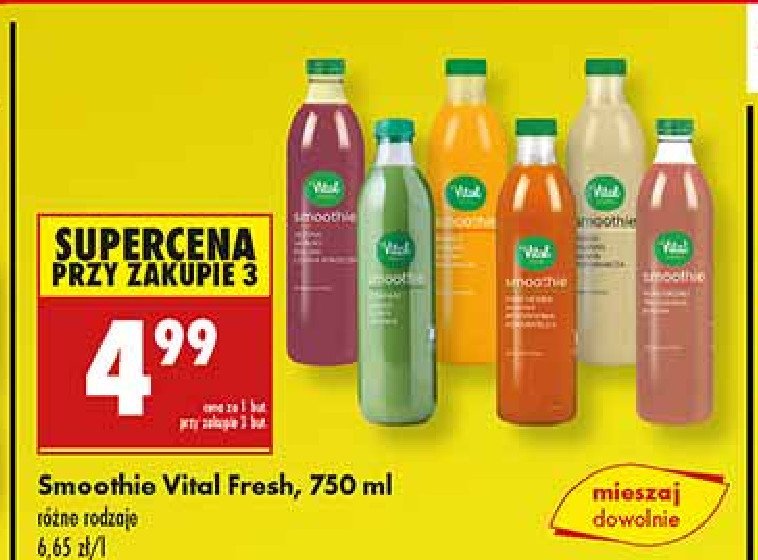 Smoothie z owocami leśnymi Vital fresh smoothie promocja