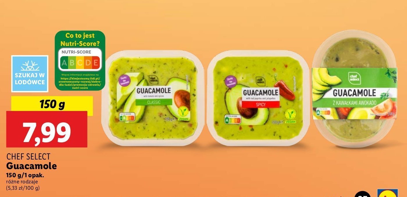 Guacamole z kawałkami awokado Chef select promocja