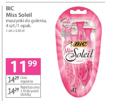 Maszynka do golenia pink Bic miss soleil promocja