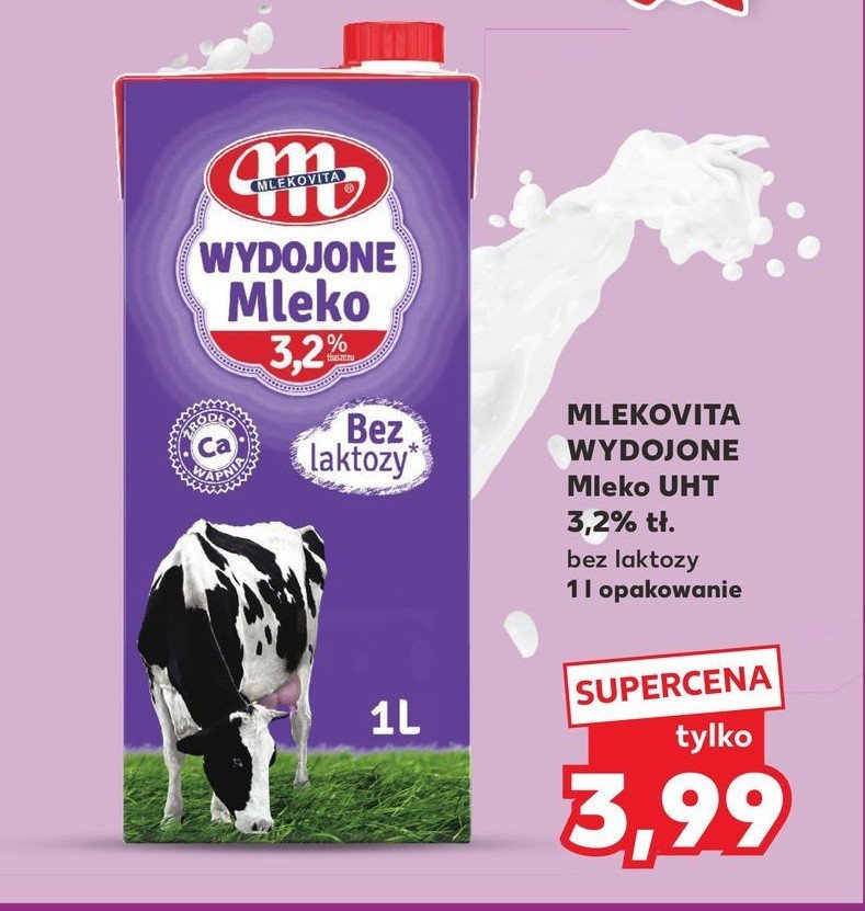 Mleko bez laktozy 3.2% Mlekovita promocja