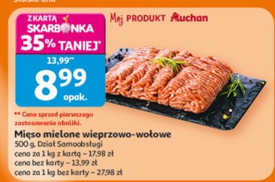 Mięso mielone wieprzowo-wołowe Dział Samoobsługi promocja w Auchan