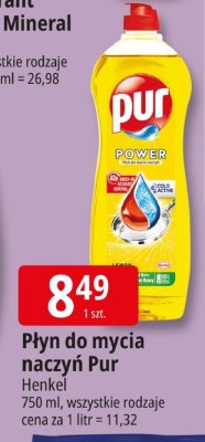 Płyn do mycia naczyń Pur Henkel 750ml promocja w Leclerc