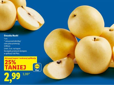 Gruszka Nashi promocja w Lidl