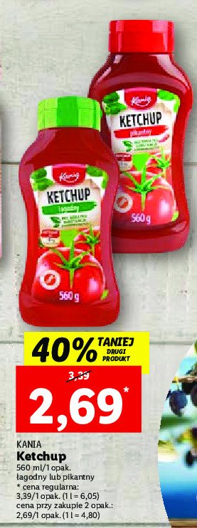 Ketchup pikantny Kania promocje