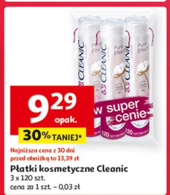 P艂atki kosmetyczne pure effect okr膮g艂e Cleanic promocja