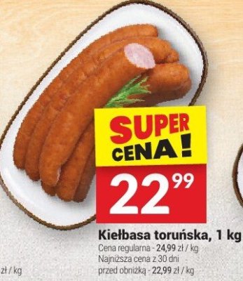 Kiełbasa toruńska, 1 kg promocja w Twój Market