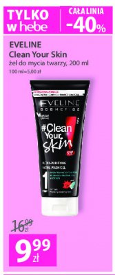 Żel do mycia twarzy 3w1 Eveline clean your skin promocja
