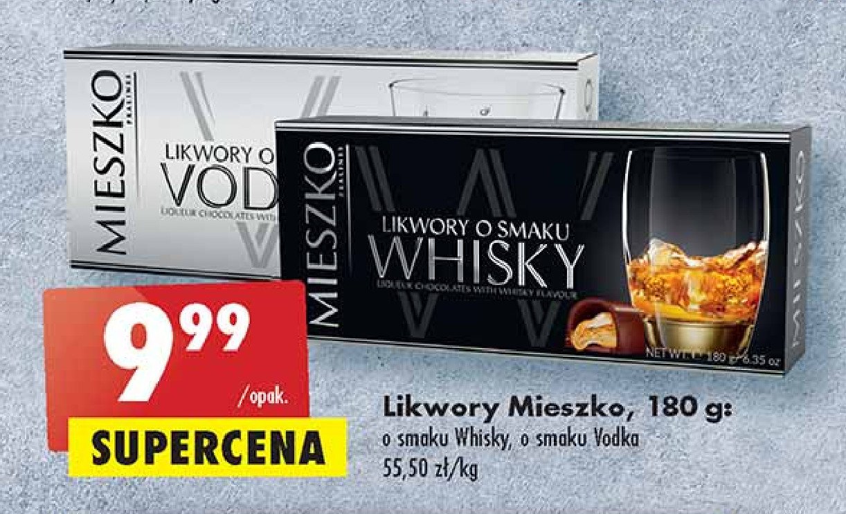 Bombonierka vodka Mieszko liqueur promocje