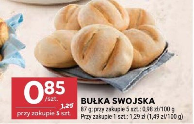 Bułka swojska pieczywo promocja w Stokrotka