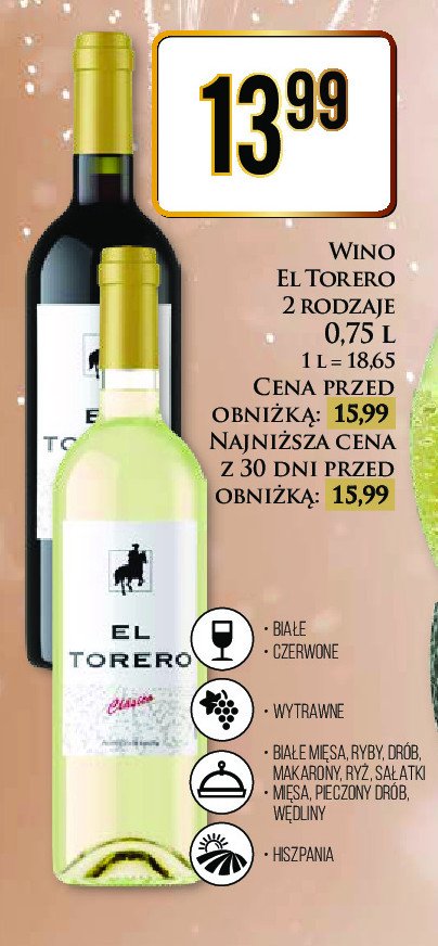 Wino El torero classico promocja