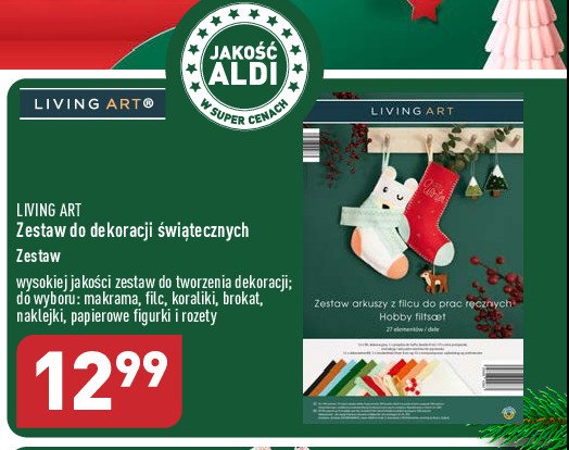 Zestaw: brokatowy Living art promocja