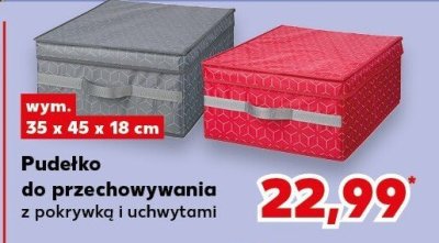 Pudełko do przechowywania z pokrywką i uchwytami promocja w Kaufland