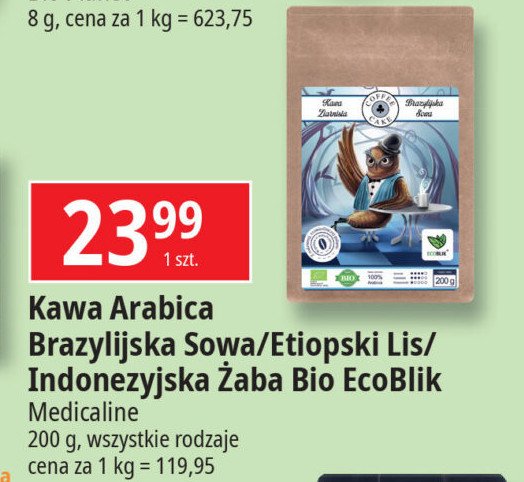 Kawa indonezyjska żaba Ecoblik promocja