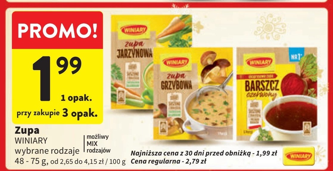 Zupa grzybowa Winiary nasza specjalność promocja w Intermarche