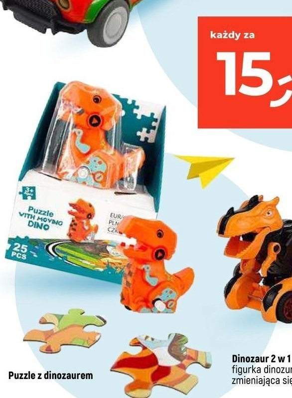 Puzzle z dinozaurem promocja