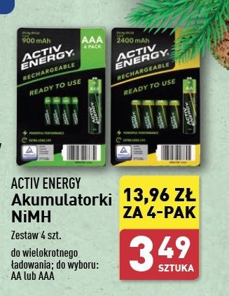 Akumulatorki aa Activ energy promocja