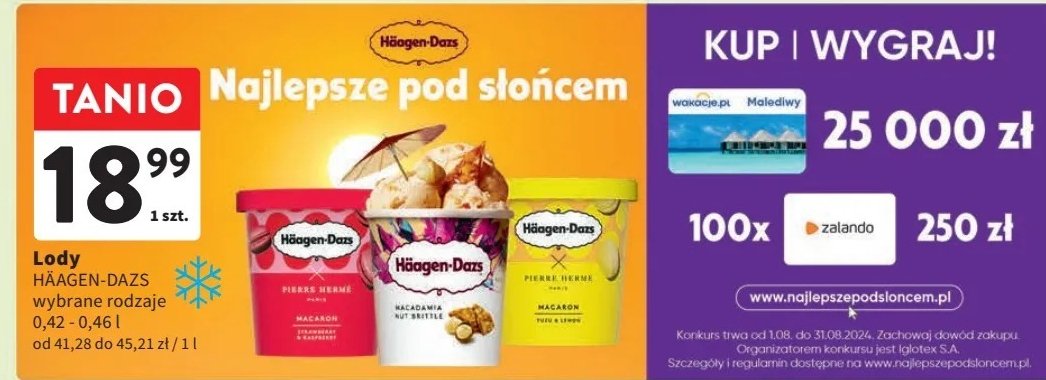 Lody pierre herme Haagen-dazs promocja