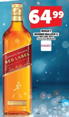 Whisky Johnnie Walker Red Label 40% promocja w TOPAZ