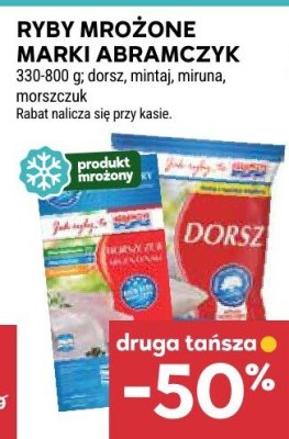 Ryby mrożone marki Abramczyk dorsz, miętus, morszczuk promocja w Stokrotka