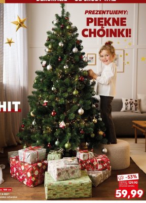 Choinka sztuczna LIV & BO promocja w Kaufland