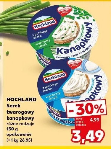 Serek śmietankowy Hochland kanapkowy promocja