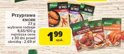 Przyprawa do mięs z papryką Knorr przyprawa promocja w Carrefour