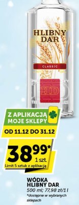Wódka Hlibny Dar promocja w Euro Sklep