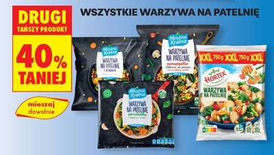 Warzywa na patelnię mrożone wszystkie rodzaje promocja w Biedronka