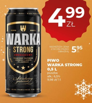 Piwo Warka Strong promocja w Duży Ben