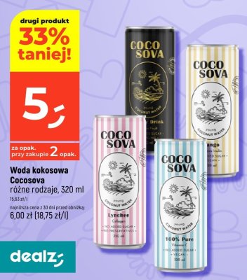 Woda kokosowa Cocosova różne rodzaje 320 ml promocja w Dealz
