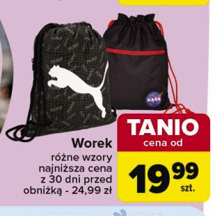 Worek na buty nasa promocja