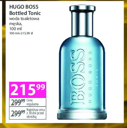 Woda toaletowa Hugo boss bottled tonic Boss by hugo boss promocja