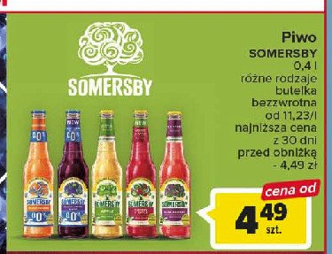 Piwo Somersby blueberry 0.0% promocja