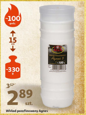 Wk艂ad parafinowy + olej palmowy agnes 5 Aga kalisz promocja