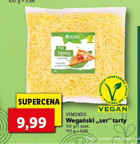 Ser tarty wegański Vemondo promocja