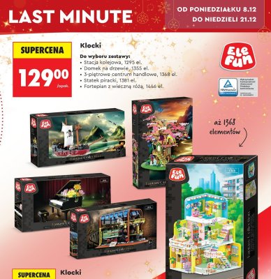 Klocki Fortepian z wieczną różą  promocja w Biedronka