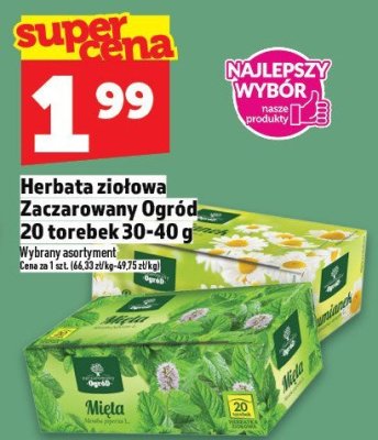 Herbata ziołowa Zaczarowany Ogród 20 torebek 30-40 g promocja w TOPAZ