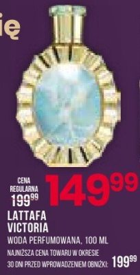 Woda perfumowana Lattafa Victoria, 100 ml promocja w Drogerie Natura
