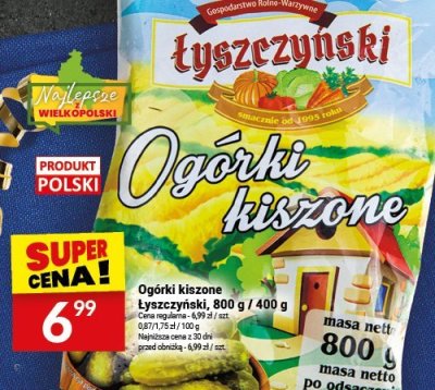 Ogórki kiszone Łyszczyński promocja w Twój Market
