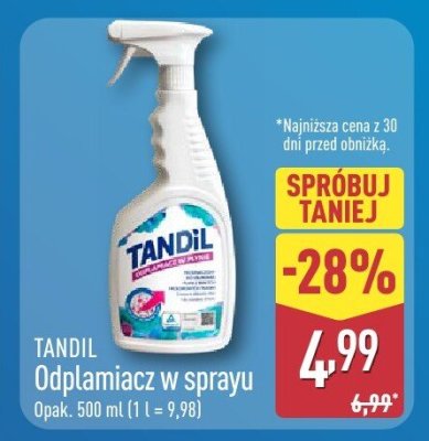 Odplamiacz w sprayu TANDIL promocja w Aldi