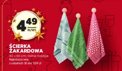 Ścierka żakardowa 40 x 60 cm promocja w Stokrotka