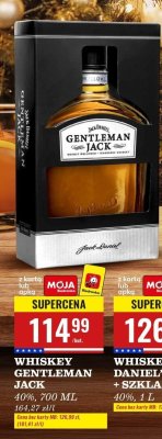 Whisky Gentleman Jack 40% 700 ml promocja w Biedronka
